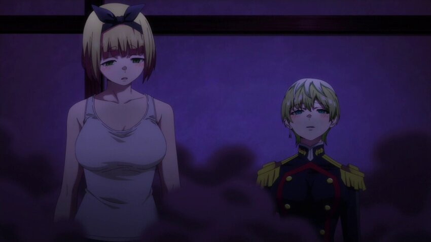 empty_eyes expressionless female_only femdom femsub hypnotic_gas mato_seihei_no_slave screenshot shushu_suruga tagme tenka_izumo