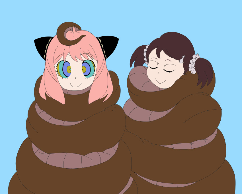 anya_forger becky_blackbell brown_hair femsub happy_trance hiromasayoshi kaa_eyes loli pink_hair spy_x_family