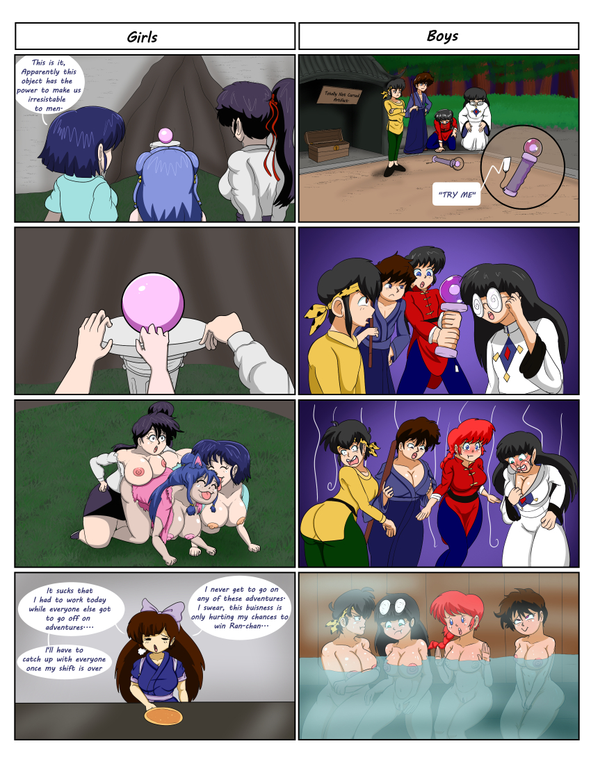 akane_tendo alanwrecked ass black_hair blue_hair brown_hair comic femsub genderswap kodachi_kuno large_breasts long_hair mousse_(ranma1/2) nipples pet_play ranma_1/2 ranma_saotome_(female) ranma_saotome_(male) ryoga_hibiki shampoo_(ranma_1/2) short_hair tatewaki_kuno text ukyo_kuonji