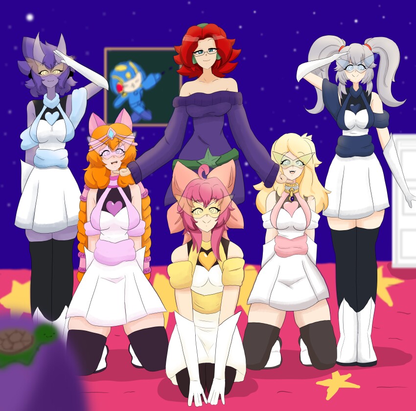 a_singular_fish ahiru_(gojulas) amber_(a_singular_fish) aurora_(skecchyartist) drone femdom femsub fuiwa original senka_(bluehypno) viltai_(viltai)