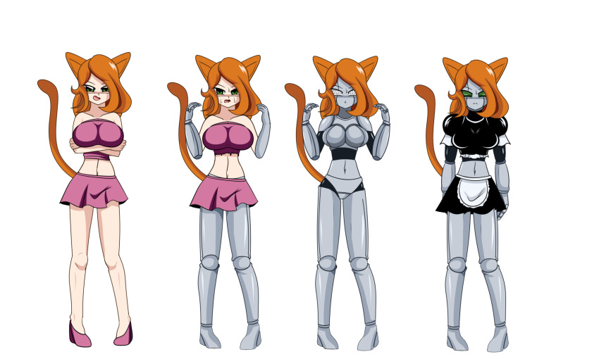 empty_eyes expressionless femsub idpet maid robot_girl robotization tech_control transformation