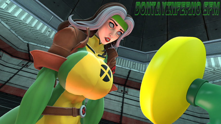 3d brown_hair dontayinfernosfm femsub hypno_beam jimmy_neutron_(series) large_breasts marvel_comics multicolored_hair rogue spiral_eyes x-men