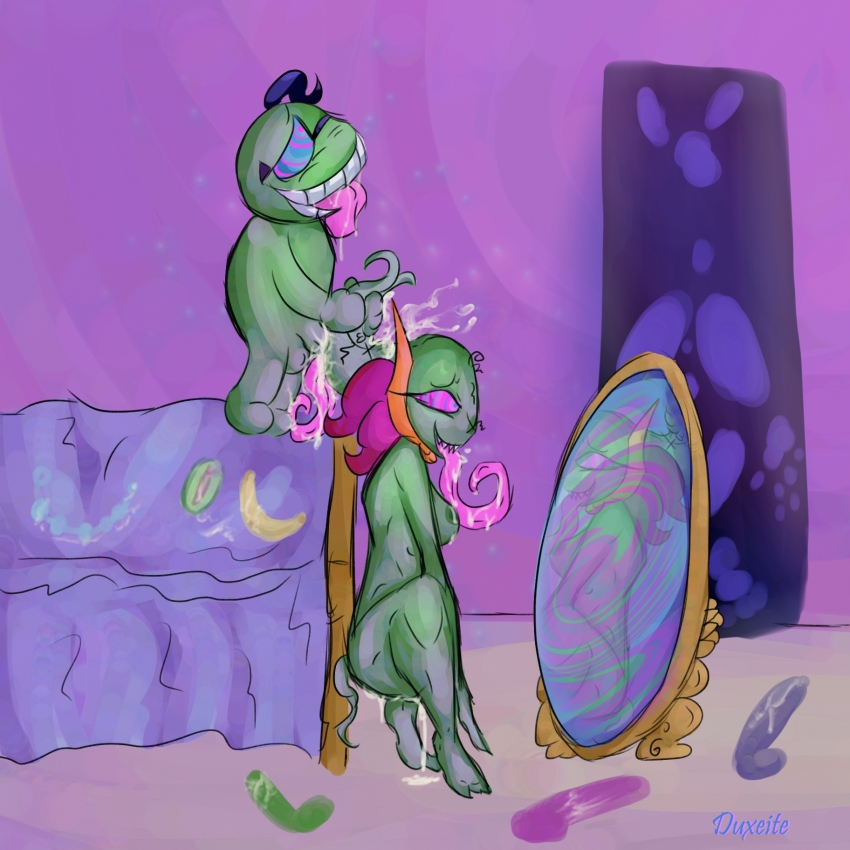 anal_beads ass balls bed bedroom black_hair blue_eyes breasts color dildo dominatrix drool duxeite erection fangs fawful feet femengumisi glasses goblin goblin_girl green_skin happy_trance horns hypnotic_eyes hypnotized_hypnotist long_tongue maledom mario_&amp;_luigi_(series) mirror monster monster_girl nintendo nipples original paint penis pink_eyes self_hypnosis sex sex_toy signature small_breasts smile squatting submissive_hypnotist super_mario_bros. tongue tongue_out