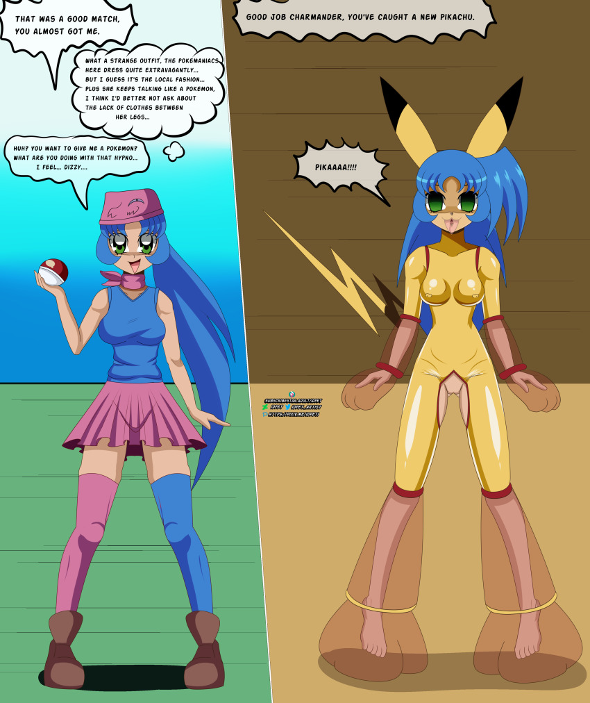 clothed_exposure dez_the_salandit empty_eyes expressionless furry identity_swap idpet latex nintendo nude original pikachu pokemon