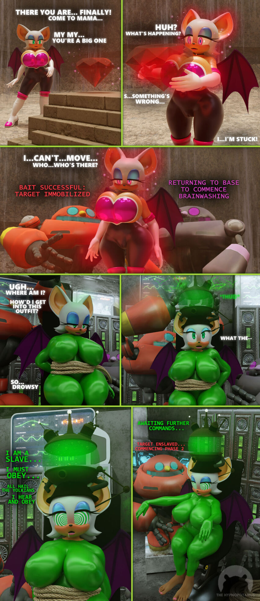 3d femsub helmet jimmy_neutron_(series) large_breasts rouge_the_bat sonic_the_hedgehog_(series) spiral_eyes tech_control text thehypnopotamus yolkian