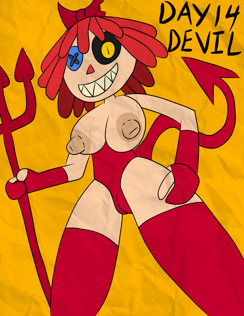 alternate_costume breasts cameltoe doll femsub hypnovember possession ragatha red_hair tagme tcross text the_amazing_digital_circus yellow_eyes