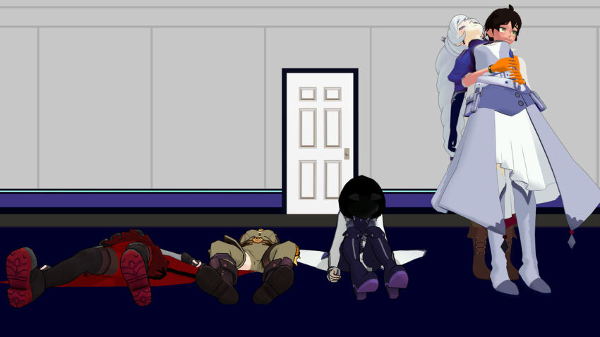 3d airmotor animal_ears arms_above_head belt belted_skirt black_hair blake_belladonna blonde_hair blush bodysuit cape cat_ears cat_girl choker cleavage_cutout clothed corset dress_shirt earrings femsub fingerless_gloves fur_coat gloves green_eyes grey_eyes holding_breasts jacket jewelry knee_pads limp long_hair lying maledom mmd multicolored_hair multiple_girls multiple_subs opera_gloves oscar_pine pale_skin pants prosthetic_limb purple_eyes red_hair ruby_rose rwby scarf shirt short_hair sitting skirt sleep_command slouching standing surprised suspenders thigh_boots thigh_heels tights traditional_hypnosis upskirt weiss_schnee yang_xiao_long yellow_eyes zipper