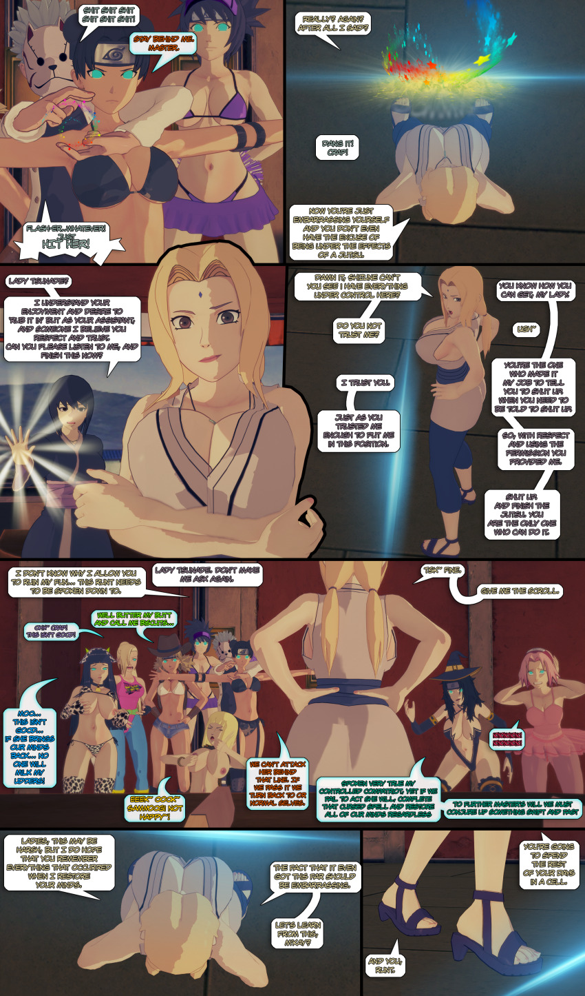 anko_mitarashi breasts cave_girl cheerleader cleavage cow_girl cowboy_outfit hinata_hyuuga ino_yamanaka kurenai_yuhi sakura_haruno samui shizune temari tenten tsunade tutu witch witch_hat yoga