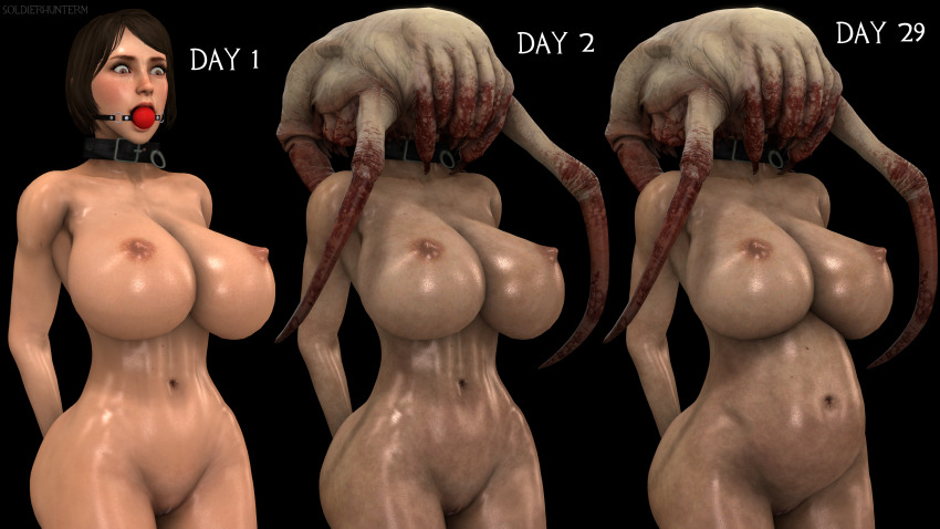 3d alien aware body_control bottomless breasts collar corruption female_headcrab female_only femsub half-life half-life_2 half-life_alyx headcrab hornycrab_(soldierhunterm) huge_breasts mind_break monster_girl nipples nude parasite pregnant soldierhunterm solo source_filmmaker topless valve