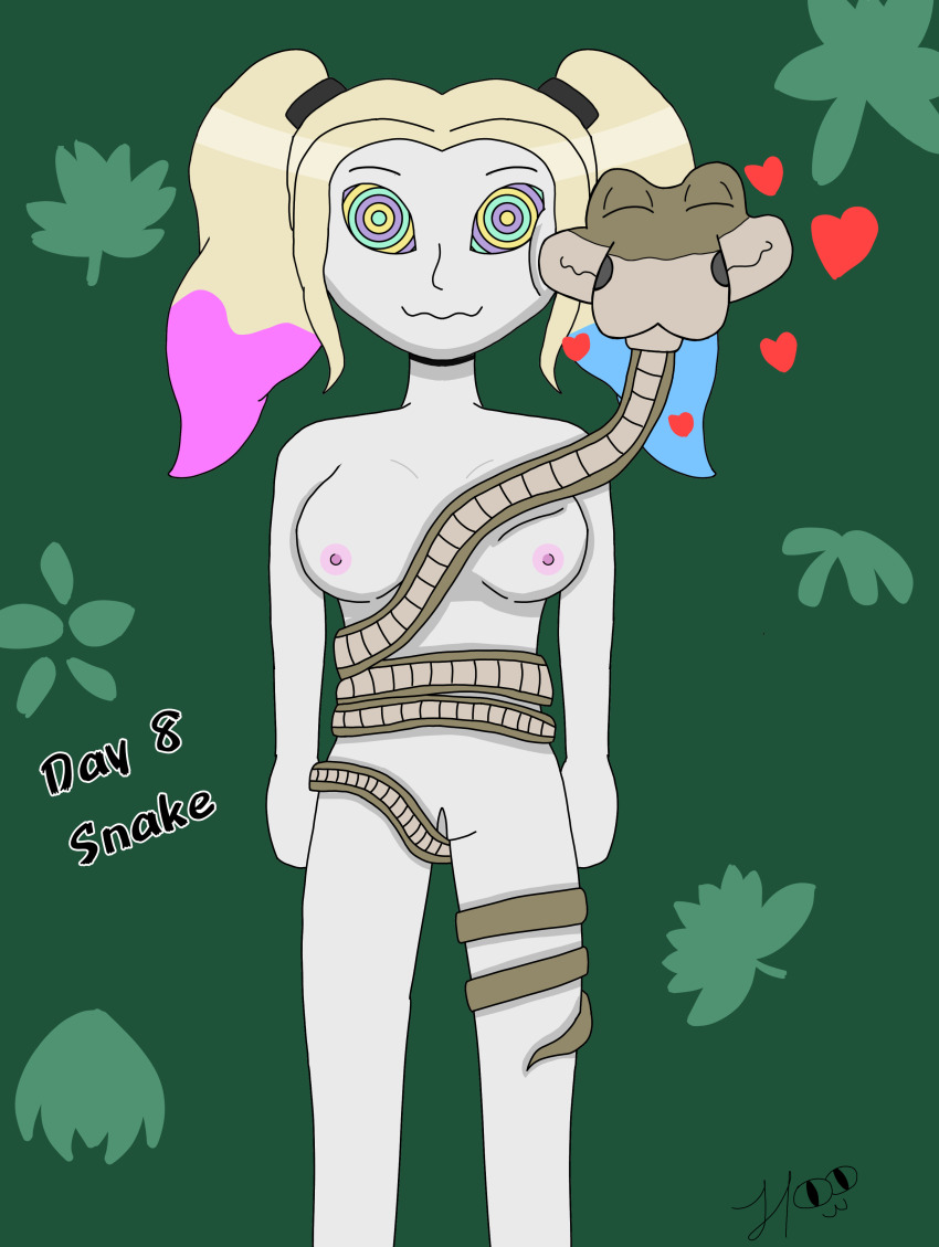 dc_comics disney femsub happy_trance harley_quinn kaa kaa_eyes maledom nude snake the_jungle_book the_new_o-girl