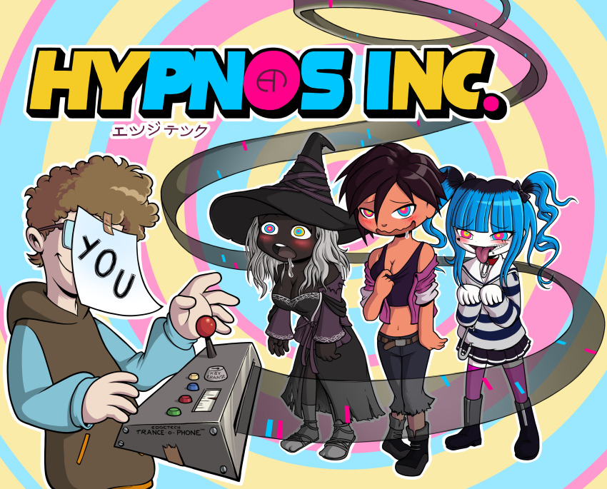 blush darumi_amemiya dazed dispatch_(game) drool edge_(edgeofthemoon) elden_ring femsub hypnosync invisigal_(dispatch) keeper_of_pots maledom multiple_subs original psi recluse_(elden_ring) tech_control the_hundred_line:_last_defense_academy tongue_out