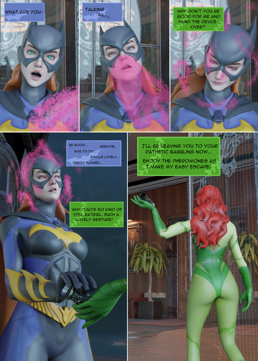 3d batgirl dc_comics femdom femsub isankura pheromones poison_ivy super_hero tagme text