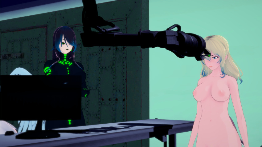 drone dronification microchip multiple_girls tech_control