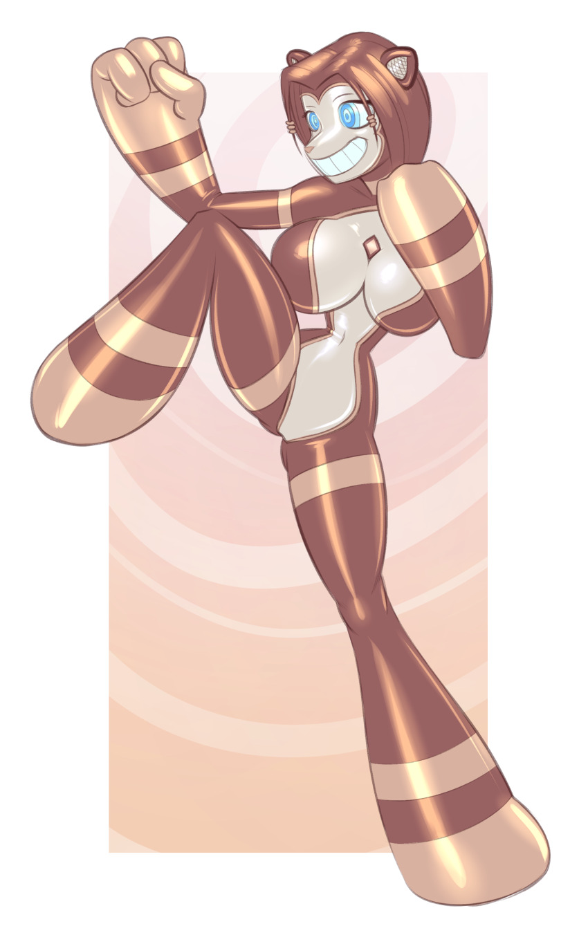 altered_common_sense animal_ears barefoot bodysuit bottomless breasts curse-m dancer empty_eyes exposed_chest feet female_only furry glowing_eyes happy_trance hypnotic_music latex nude original paws rubber smile spiral_eyes standing symbol_in_eyes tech_control topless