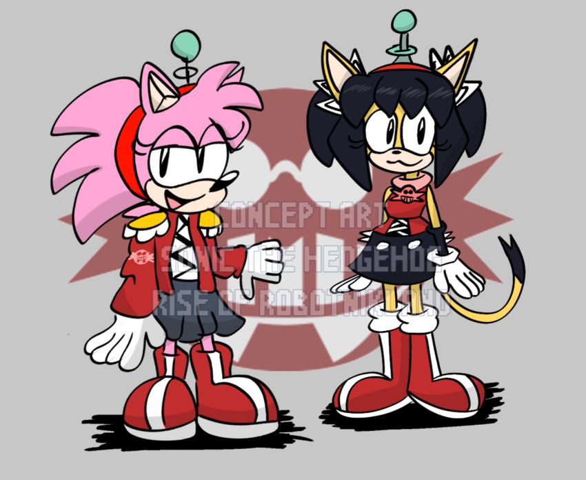 amy_rose antenna cat_girl classic_amy_rose enemy_conversion femsub frantheflan furry hedgehog_girl honey_the_cat multiple_girls multiple_subs sonic_the_hedgehog_(series) tech_control