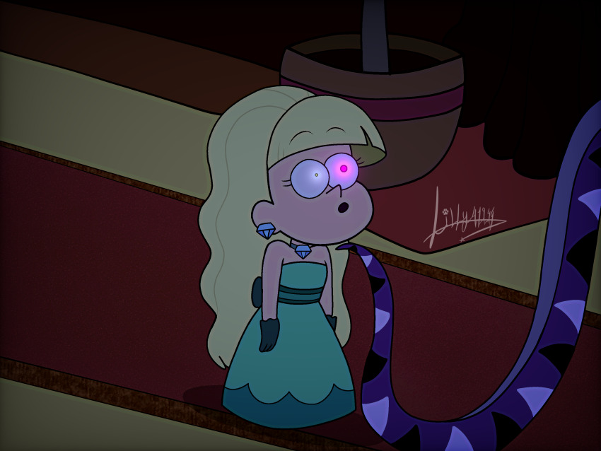 blonde_hair femsub gravity_falls lilly41944 loli long_hair pacifica_northwest snake