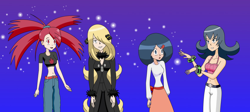 absurdres black_hair blonde_hair breasts brown_hair cynthia dazed empty_eyes expressionless female_only femdom femsub flannery grey_eyes hair_covering_one_eye johanna large_breasts long_hair magic megatronman multiple_girls multiple_subs nintendo open_mouth pokemon pokemon_(anime) pokemon_diamond_pearl_and_platinum pokemon_heartgold_and_soulsilver pokemon_ruby_sapphire_and_emerald red_eyes red_hair sabrina short_hair western