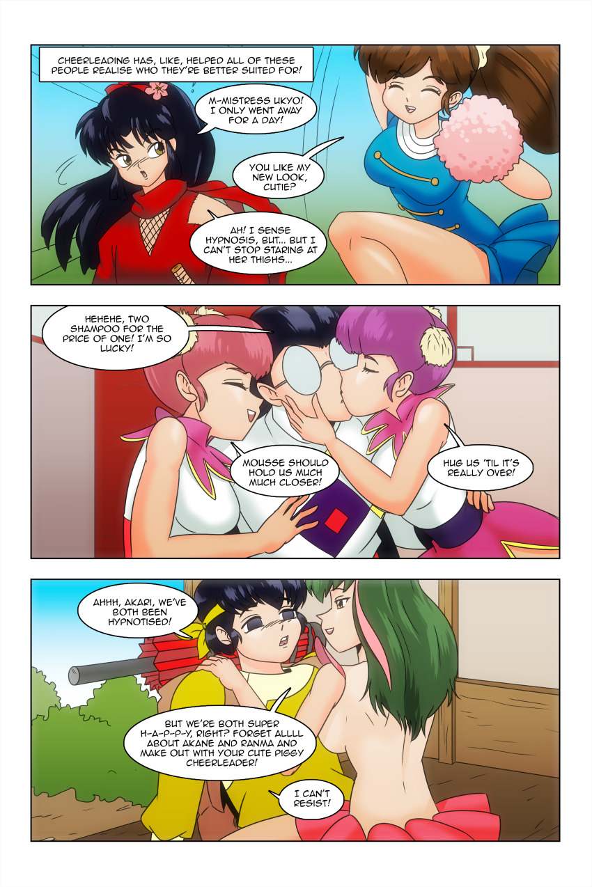 akari_unryu breasts cheerleader comic femsub konatsu_(ranma_1/2) mousse_(ranma1/2) pink_and_link_(ranma_1/2) ranma_1/2 ryoga_hibiki text ukyo_kuonji wadevezecha