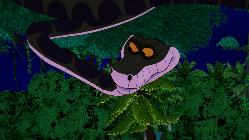 3d angry ass barefoot bikini black_hair breasts cleavage feet grey_eyes huge_ass huge_breasts jungle kaa koikatsu! large_ass lipstick loincloth midriff mrkoiru multiple_girls outdoors pale_skin ruby_rose rwby short_hair snake the_jungle_book wide_hips