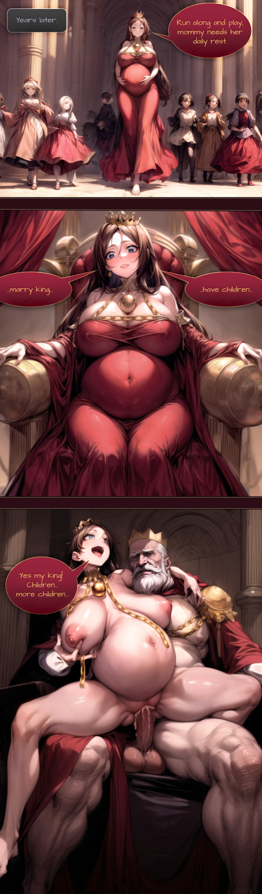 ai_art blue_eyes comic femsub hypnosisisgreat_(manipper) large_breasts princess stable_diffusion_(ai) text