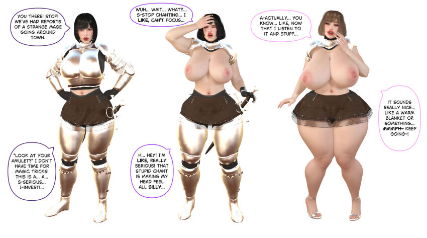 3d appro ass_expansion bimbofication brain_drain breast_expansion happy_trance huge_breasts hyper_breasts large_breasts original thighhighs wide_hips