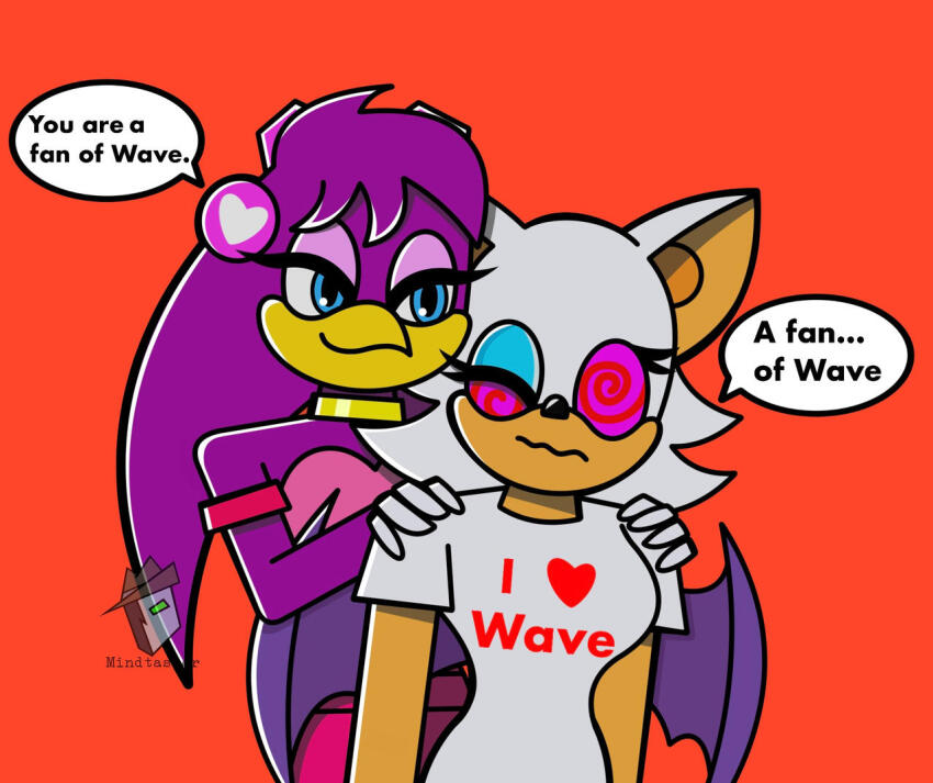 a113rist_(manipper) female_only femdom femsub furry mindtasker_(colorist) rouge_the_bat sonic_the_hedgehog_(series) wave_the_swallow yuri