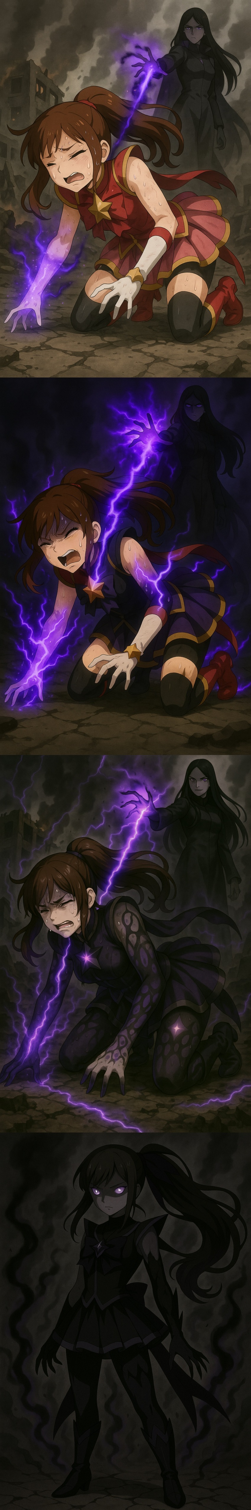 ai_art corruption enemy_conversion expressionless femdom femsub glowing_eyes hypnotic_magic magical_girl original sequence so(ai_art) unhappy_trance