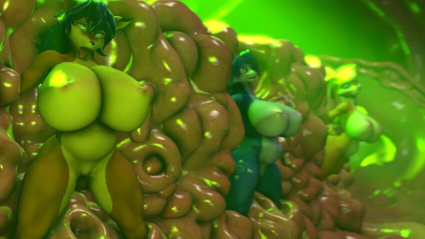 3d altered_common_sense animal_ears breasts bunny_girl carmelita_fox female_only femsub fox_girl furry happy_trance huge_breasts krystal lola_bunny looney_tunes nintendo nude open_mouth pussy sly_cooper_(series) space_jam spiral_eyes standing star_fox symbol_in_eyes tentacle_sex tentacles tongue tongue_out veryfluffy