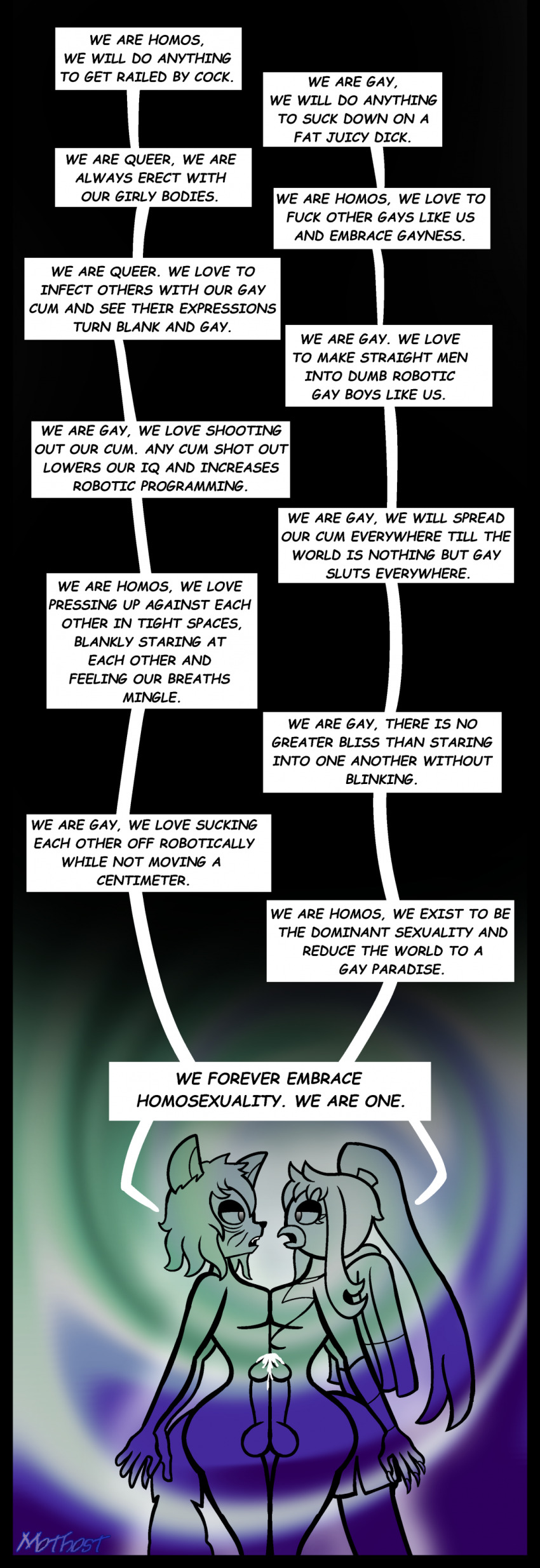 balls bird_boy cum curvy dialogue fezandipiti frottage furry male_only malesub mantra mind_break mothost multiple_subs nintendo nude onyx_limescroll_(mothost) original penis pokemon pride_colors raccoon_boy sexuality_change speech_bubble straight_to_gay yaoi