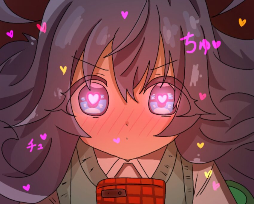 artist_request blue_hair blush femsub heart_eyes kiss_zombie long_hair shizuka_yoshimoto the_100_girlfriends_who_really,_really,_really,_really,_really_love_you