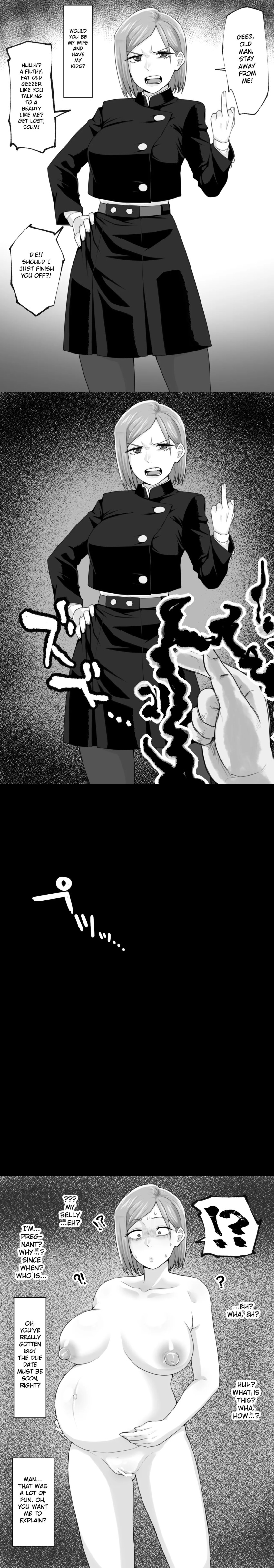 angry aware breasts censored clothed confused dialogue english_text femsub hard_translated instant_loss japanese_text jujutsu_kaisen kugisaki_nobara maledom memory_lapse middle_finger nipples nude pregnant pussy short_hair sweat text translated tstbasa0917