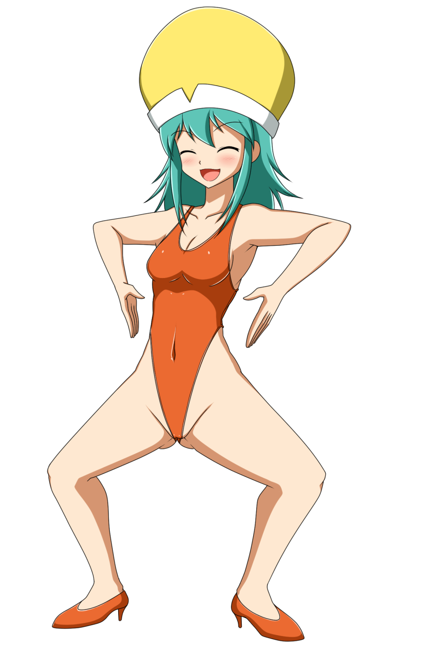 body_control femsub green_hair haigure happy_trance hunter_x_hunter leotard long_hair parametric ponzu swimsuit