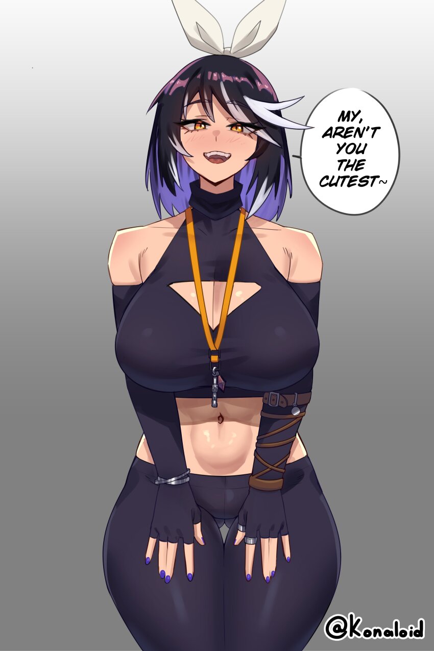 english_text female_only femdom konaloid looking_at_viewer muscle_girl pov pov_sub text