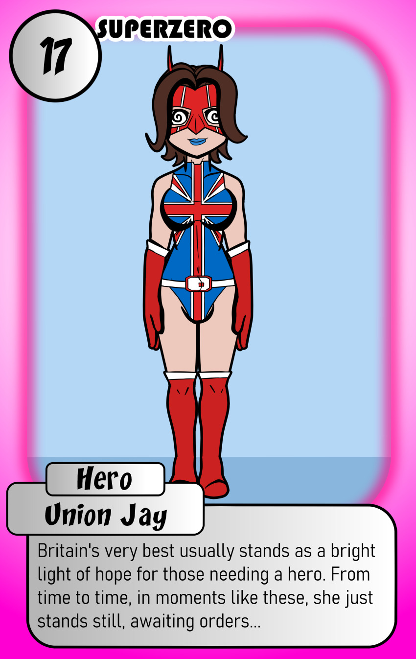 femsub isankura leotard original spiral_eyes super_hero tagme text union_jay_(isankura)