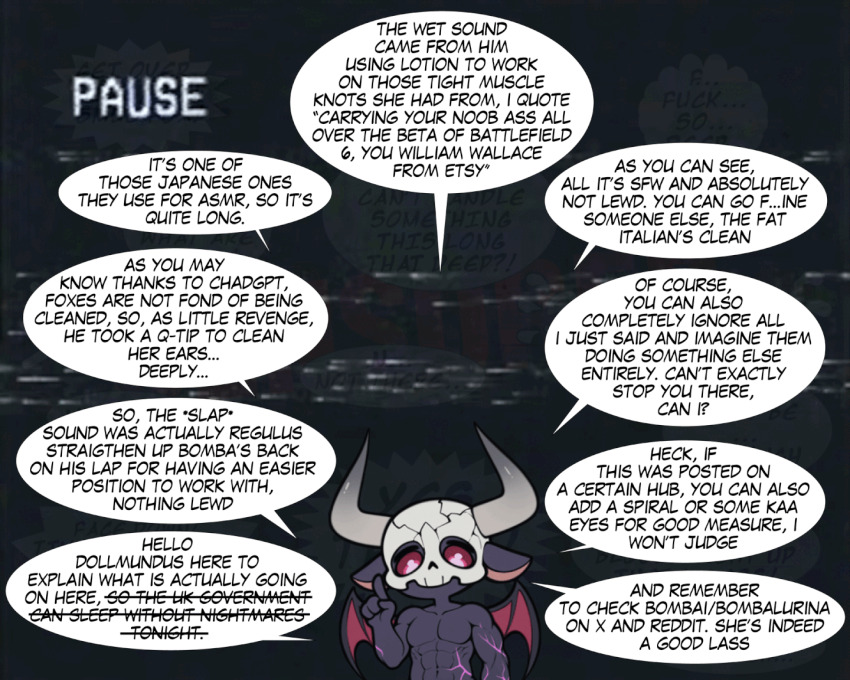 ace_attorney ai_art animated animated_gif chibi comic demon demon_boy dollmundus_(rule_of_thetra) horns meta nude original politics rule_of_thetra_(generator) rule_of_thetra_(manipper) skull speech_bubble stable_diffusion_(ai) story text wings