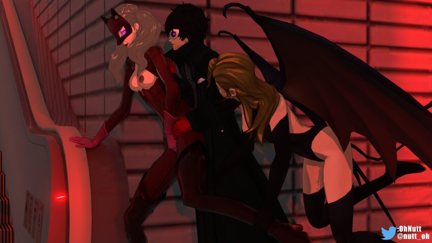 3d ann_takamaki femdom femsub handjob joker_(persona_5) magic malesub ohnutt persona_(series) persona_5 ryuji_sakamoto sex succubus tagme vaginal