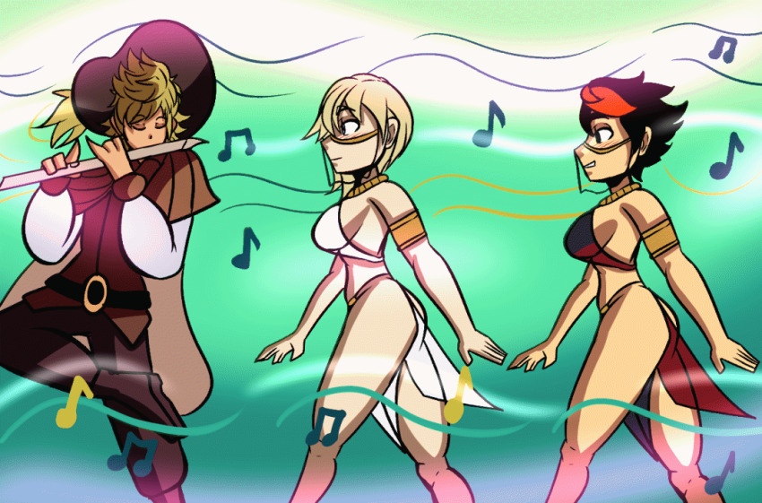 animated animated_gif disney femsub flute happy_trance harem harem_outfit hypnotic_audio hypnotic_music kingdom_hearts knives_chau maledom multiple_girls multiple_subs namine pied_piper roxas scott_pilgrim_(series) sleeper_eternal