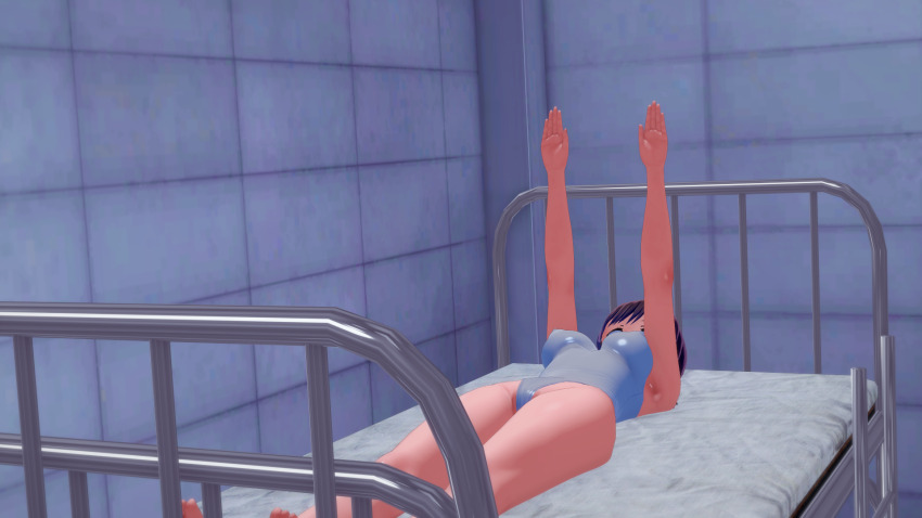 3d 8x9wo expressionless femsub human_furniture purple_hair saluting sequence standing_at_attention whitewash_eyes zombie_walk