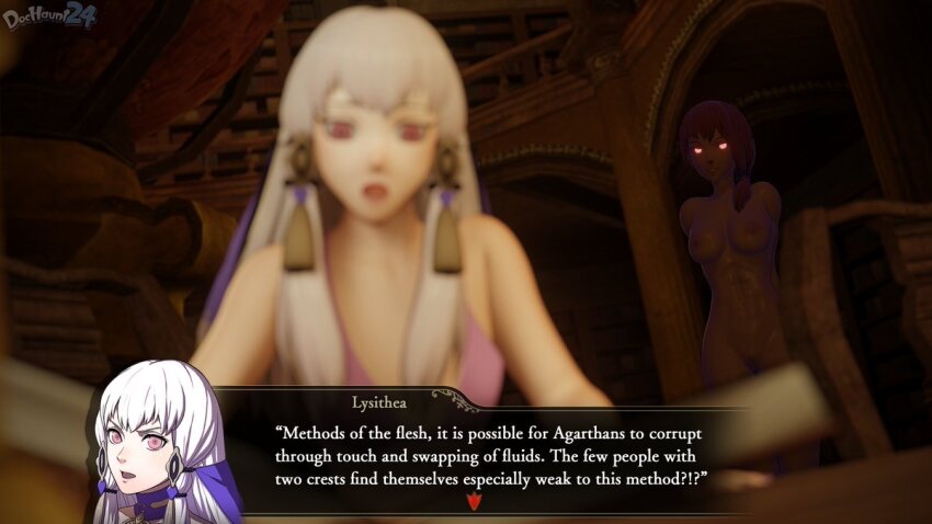 3d dochaunt english_text fire_emblem fire_emblem_three_houses leonie_pinelli lysithea_von_ordelia nintendo tagme text