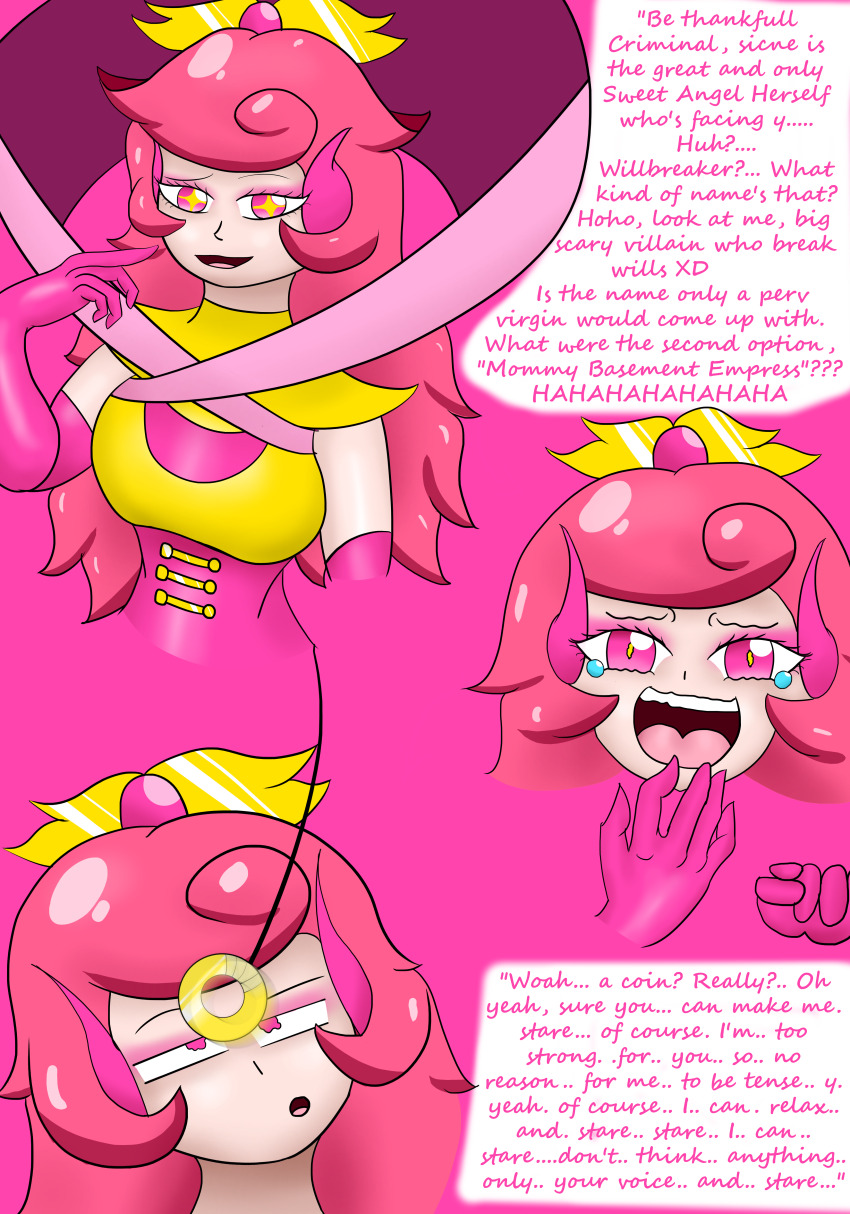 coin comic goth gothification onorgasmic original pendulum pink_eyes pink_hair spiral_eyes sweet_angel_(onorgasmic) tassha_dysnomia_(onorgasmic)