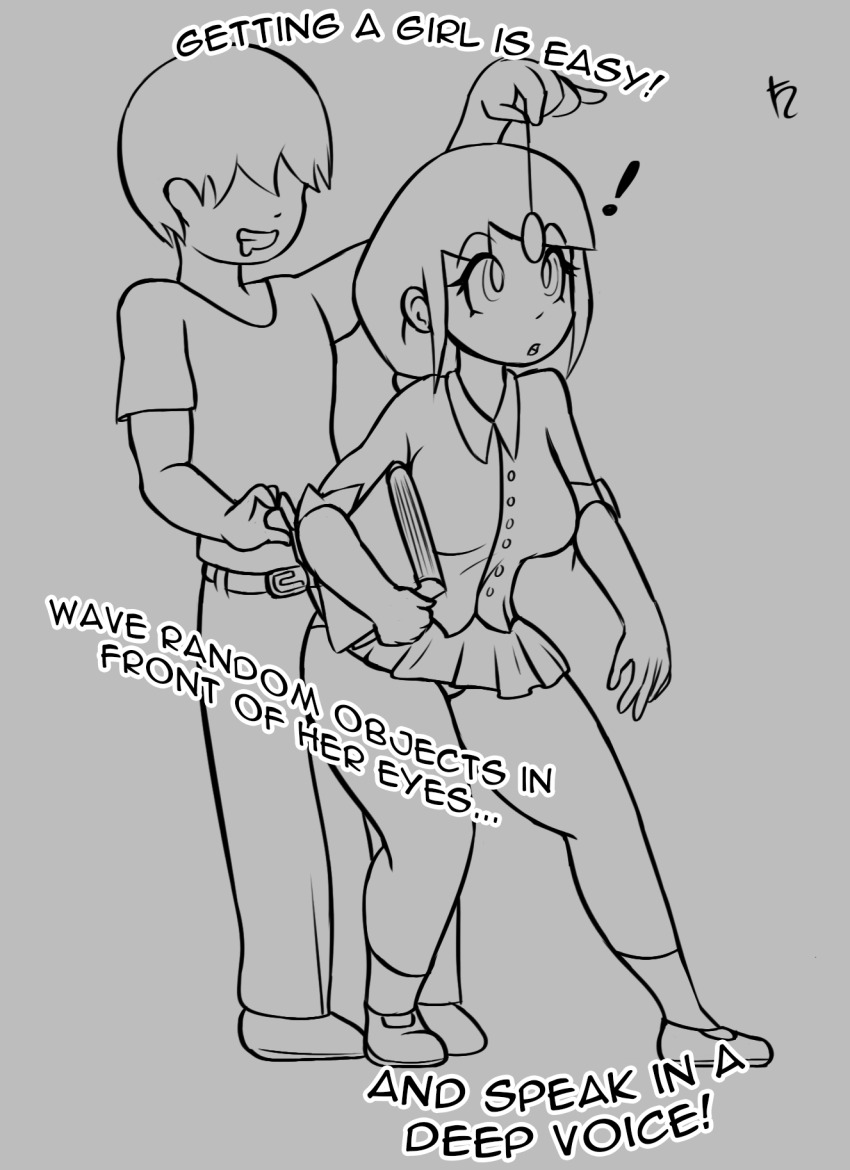 femsub harvestman_here kate_(harvestman_here) large_breasts long_hair maledom open_mouth original panties pendulum short_skirt skirt spiral_eyes surprised thick_thighs