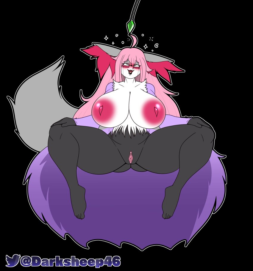 bottomless crystal darksheep46 delphox furry nintendo nude original pokemon spread_legs tamako_(frozenninja) topless