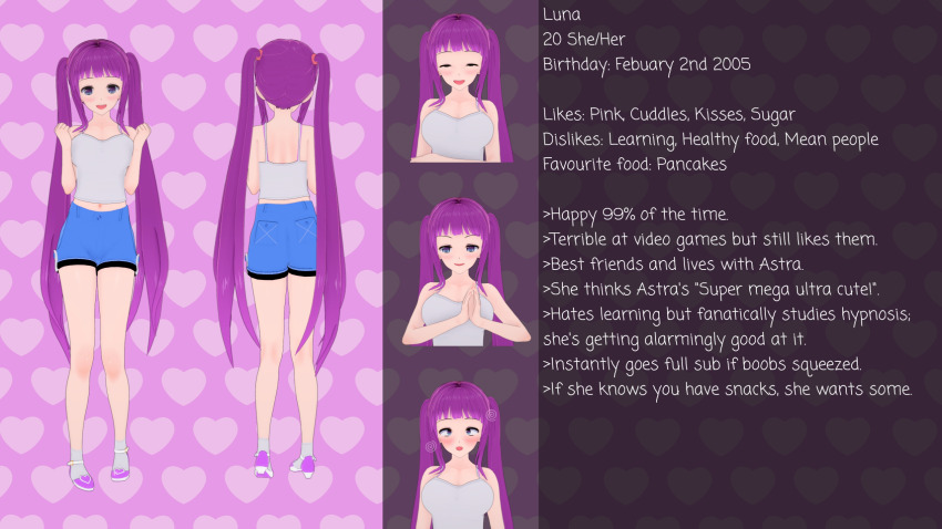 character_profile clothed english_text female_only koikatsu! luna_(lunastra) lunastra original pink_hair text