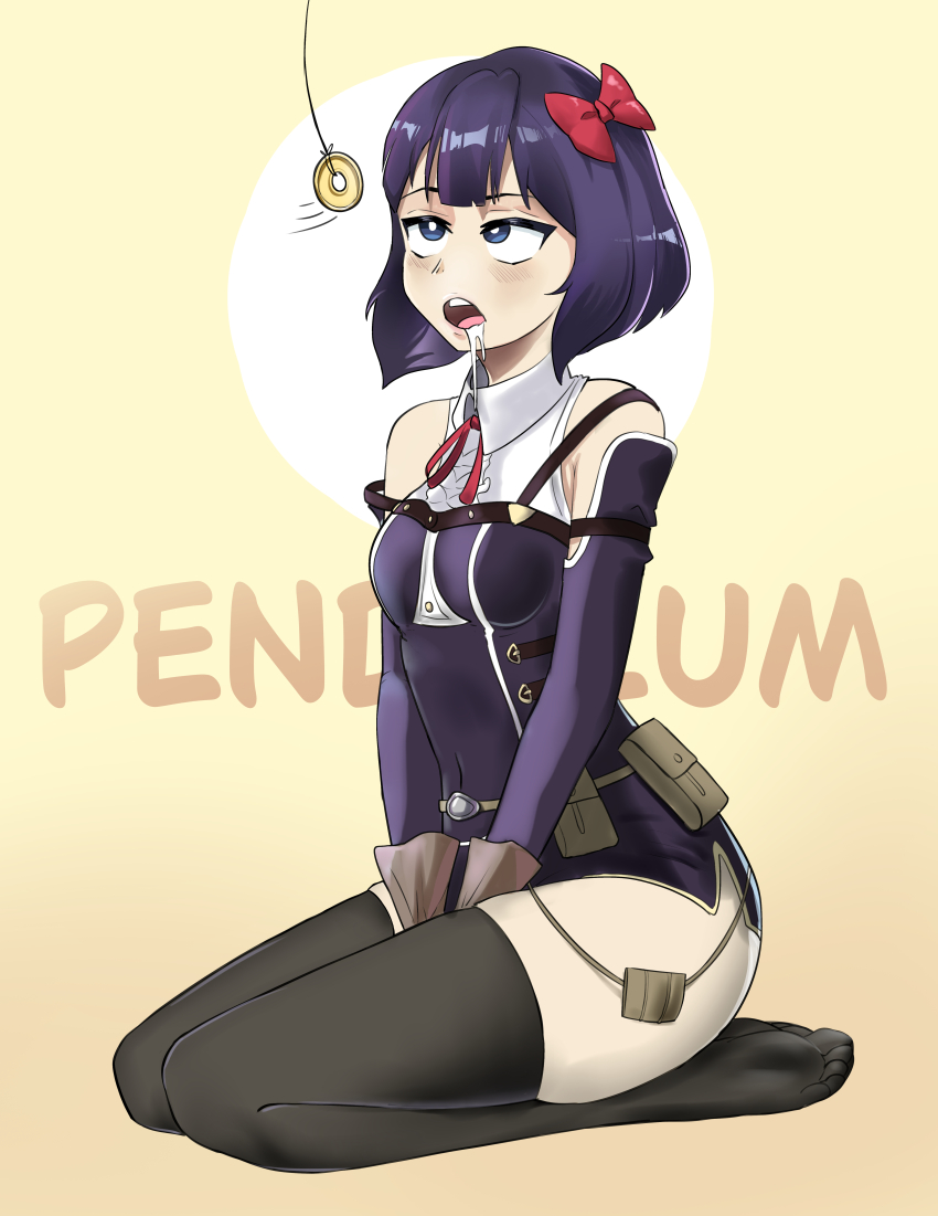 blue_hair clothed coin drool eye_roll femsub glatu gloves let_this_grieving_soul_retire pendulum thighs tino_shade