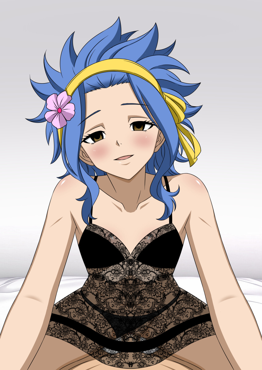 babydoll blue_hair doggos_doujins empty_eyes fairy_tail femsub happy_trance levy_mcgarden pov pov_dom sex short_hair