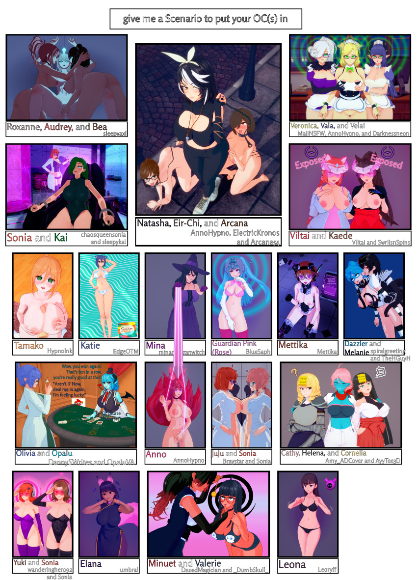 3d all_fours anno_(anno) arcana_(secretname54) audrey_(mind_and_magic) bare_breasts bare_legs bare_shoulders barefoot bea_(mind_and_magic) black_hair blonde_hair blue_hair breast_fondling breast_grab breasts brown_hair chicken_pose chin_hold confused cornelia_(amateurthrowaway) dancing dazzler_(spiralgreeting) eir-chi_prowtag_(electrickronos) english_text exposed_chest feet female_only femsub fingering glasses green_hair groping guardian_pink_(bluesaph) hair_covering_one_eye helena_knight_(amateurthrowaway) holding_breasts human_puppet hypnotic_accessory jubilee_jagger_(polarisbow) kaede_(skecchyartist) kai_hyouka_(sleepy_kai) katie_(edgeofthemoon) kitsune_girl koikatsu! legs long_hair maid maid_headdress masturbation melanie_(thehguy) mettika_(mettikandroid) mina_morgan_(somebodyiusedtohypno) minuet_(dazedmagician) mistress_velai_(darknessneon/penken) mochi_dance multiple_doms multiple_girls multiple_methods_of_hypnosis multiple_subs natasha_hinoa_(anno) nintendo nude olivia_(daniels2k17) orange_hair original paizuri pecharunt pendulum pet_play pink_hair pokemon pokemon_(creature) pokemon_scarlet_and_violet puppet red_hair roxanne_(mind_and_magic) scientist short_hair sonia_(the_goddess_sonia) spiral sub_on_sub table tamako_(hypnoink) tech_control text thehguy vala_(anno) valerie_(dumbskull) veronica_nightingale_(majinsfw) viltai_(viltai) white_hair witch witch_hat yuki_(aqualover92) yuri