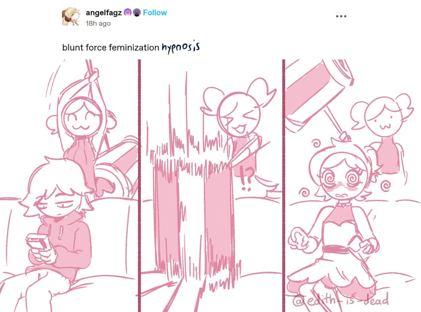 asumi-e_(manipper) edith_is_dead feminization hammer humor meme original tumblr