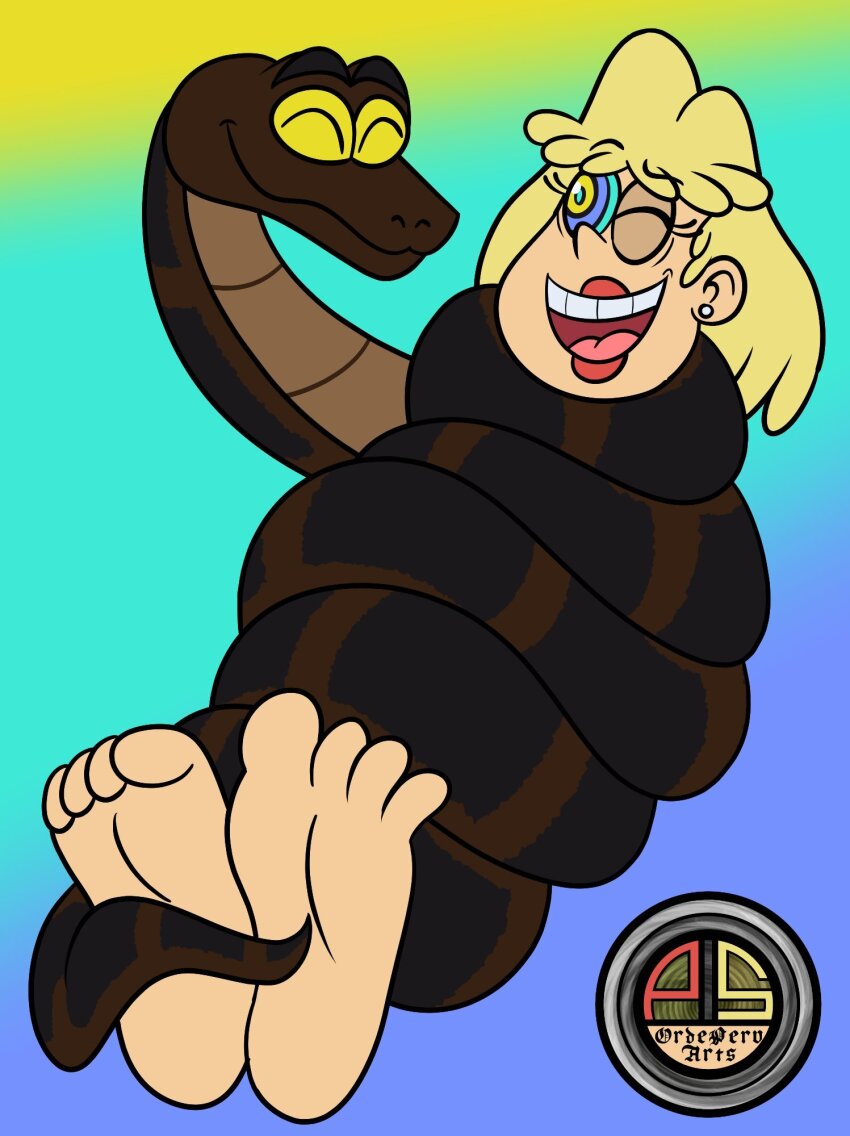 blonde_hair feet femsub foot_focus happy_trance loud_house ordeper_arts rita_loud snake