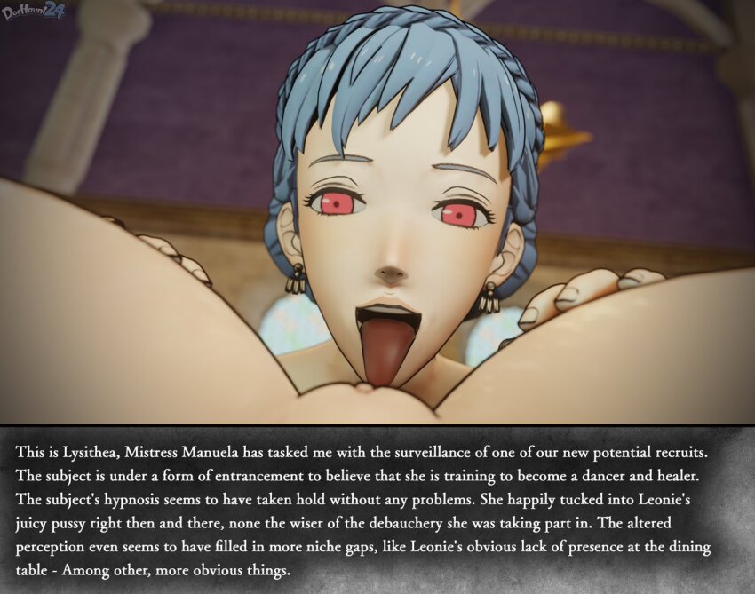 3d altered_perception cunnilingus dochaunt femsub fire_emblem fire_emblem_three_houses marianne_von_edmund nintendo pussy tagme text unaware