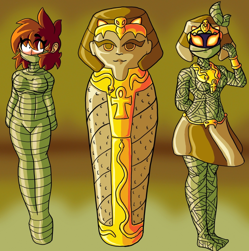 dooderoni egyptian femsub mummification mummy transformation